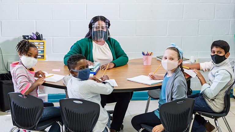Students in classroom